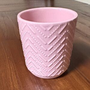 Pink Textured Ceramic Vase/Pot